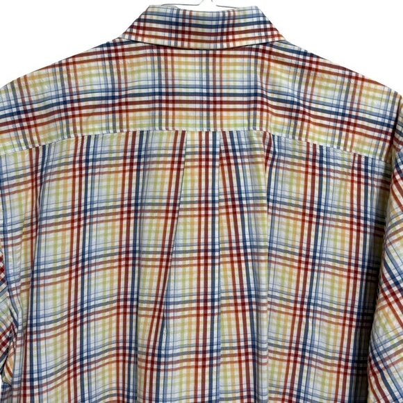 Alan Flusser Mens Short Sleeve Button Down Shirt -‎ Size XL - Picture 8 of 8